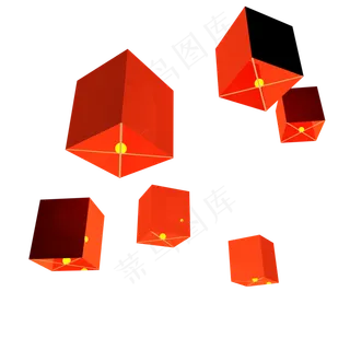 C4D抗震救灾祈福天灯 C4D抗震救灾祈福天灯
