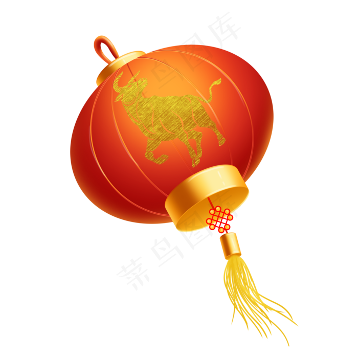 牛年立体灯笼