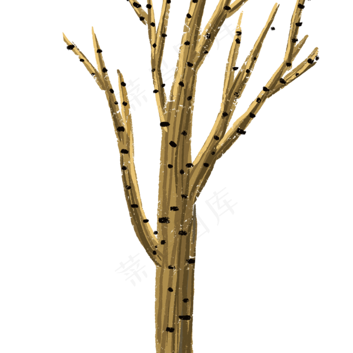 秋天枯黄的大树下载