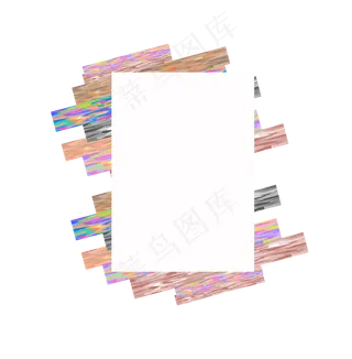 迷彩边框纹理设计免抠