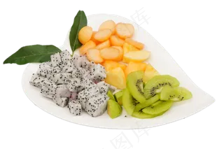 火龙果猕猴桃拼盘