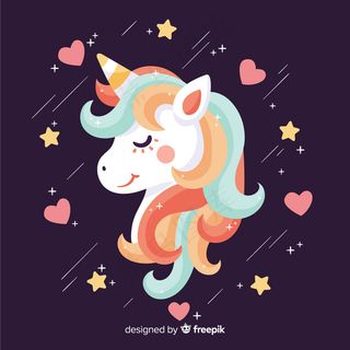 平坦的独角兽背景