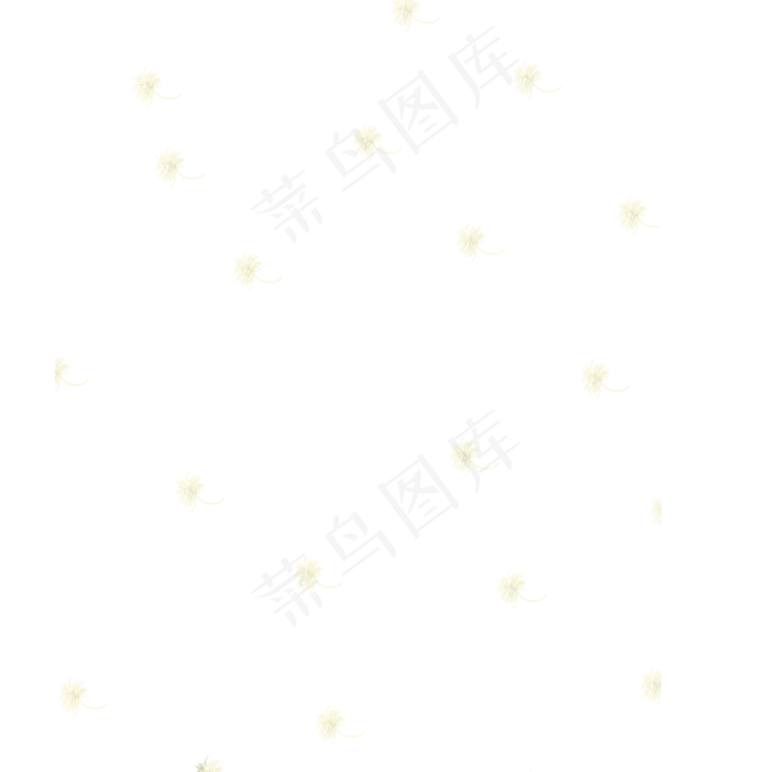 卡通白色蒲公英下载(2000X2000(DPI:300))psd模版下载