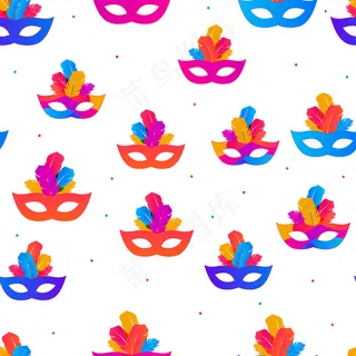 康乃馨无缝图案背景