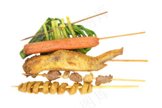美食烤串组合