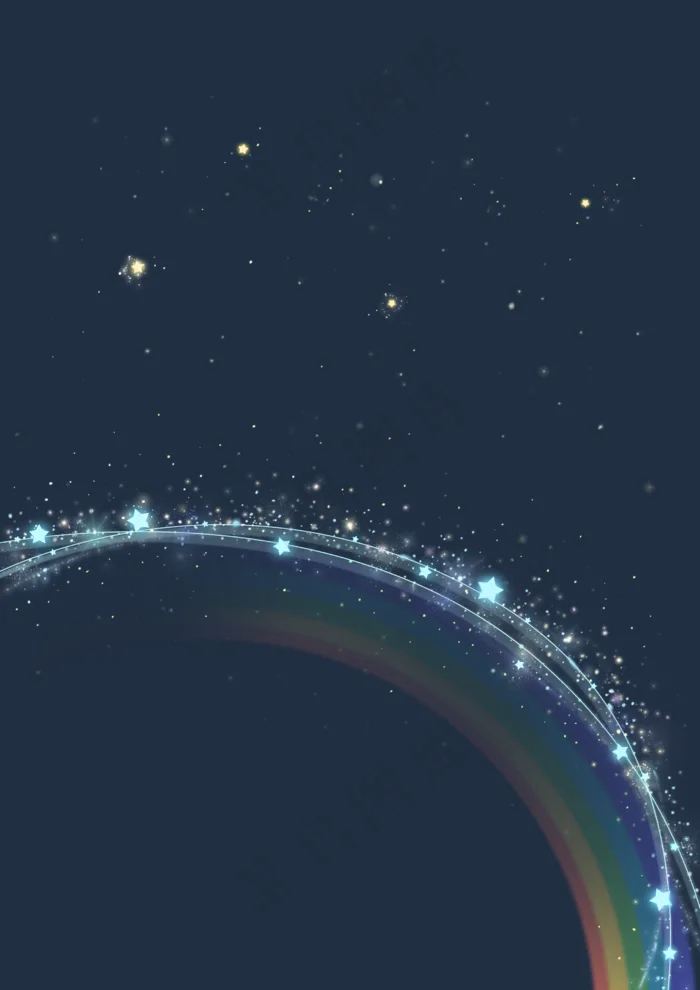 璀璨星空光影特效(2480X3508(DPI:300))psd模版下载