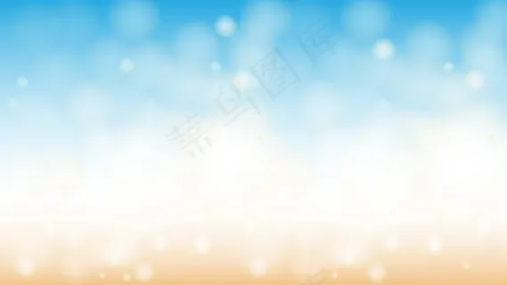 海洋海滩(bokeh)散景水平抽象背景