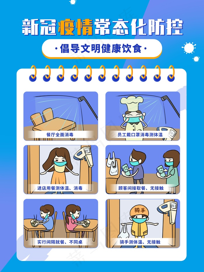 新冠疫情防控海报展板psd模版下载