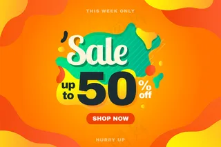 抽象彩色销售壁纸概念