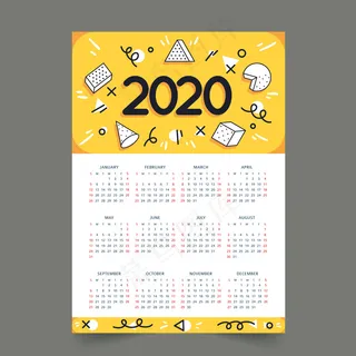 彩色日程表概念