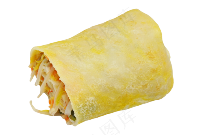 黄色美味春卷