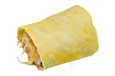 黄色美味春卷