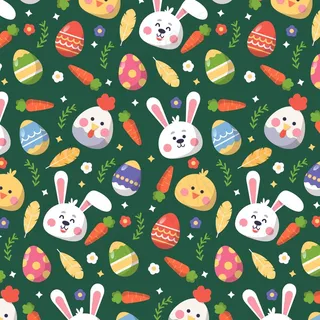 平面设计复活节图案