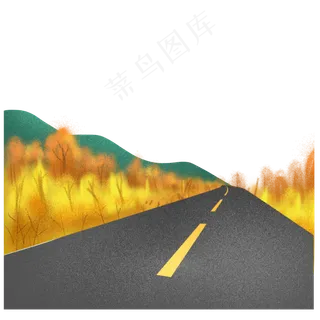 金秋绿色草地免抠PNG素材