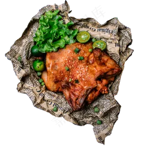 美味的烤肉免抠图