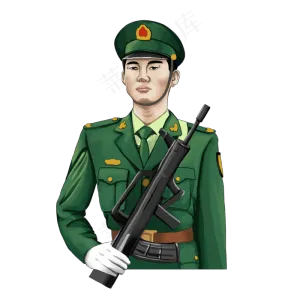 国庆节站岗解放军