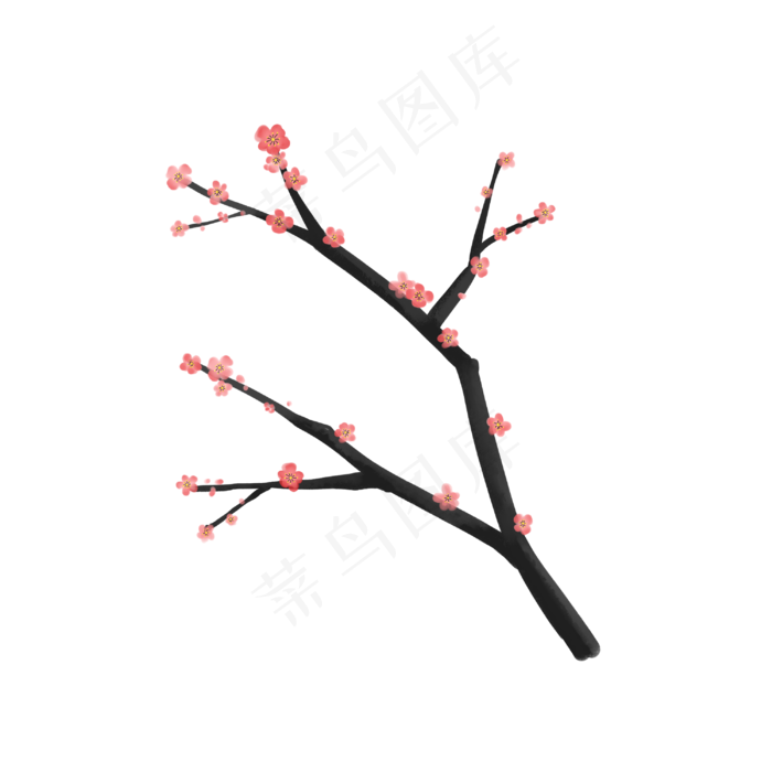 中国风古风国画梅花