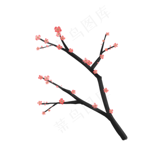 中国风古风国画梅花