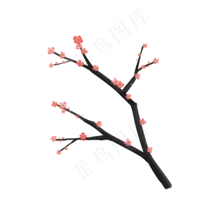 中国风古风国画梅花