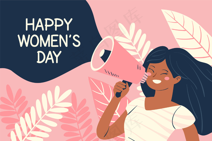 手绘妇女节