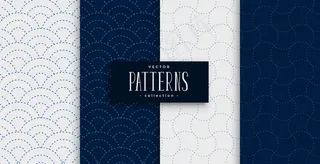 以灰色和靛蓝为背景的日本sashiko图案