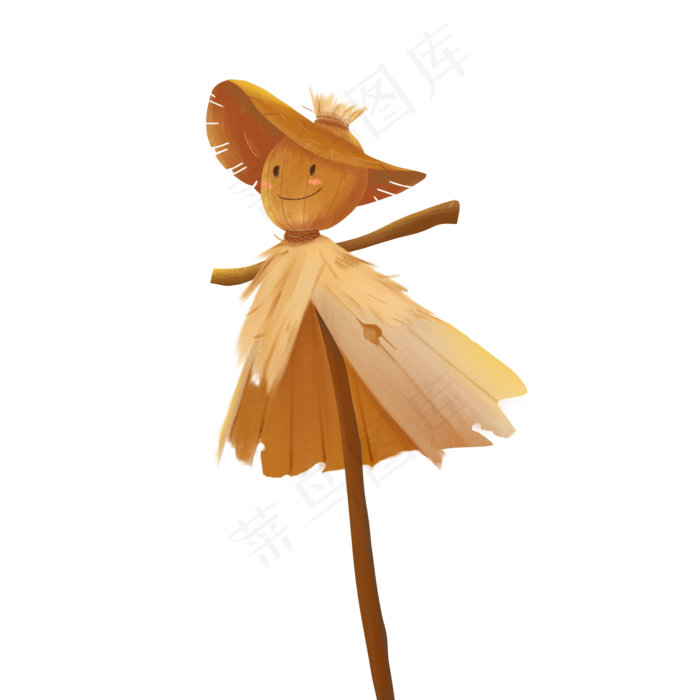 卡通稻草人(2000X2000(DPI:300))psd模版下载