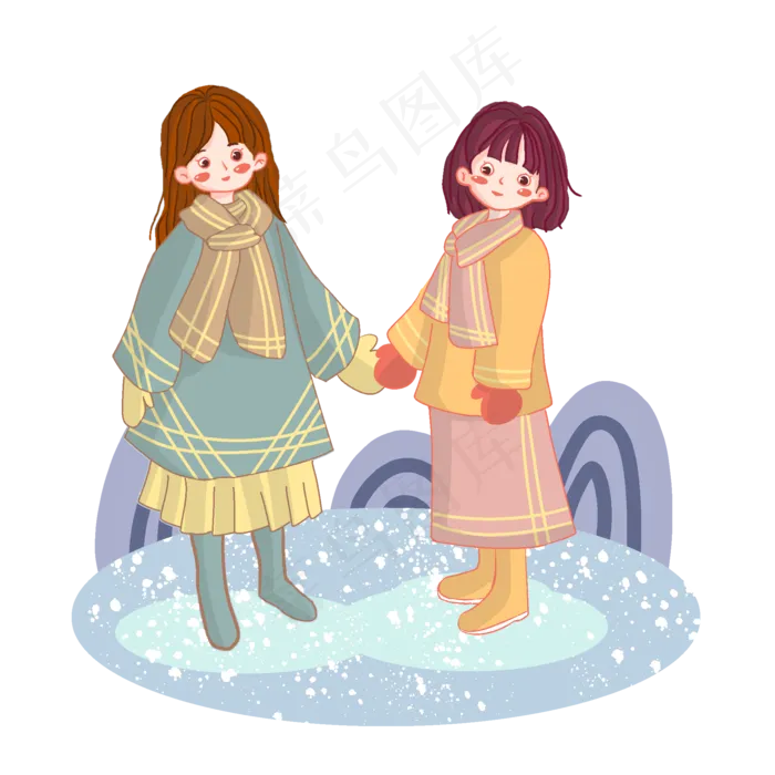 24节气小寒节气套图(2000X2000(DPI:350))psd模版下载