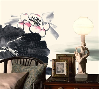 电视墙背景画效果图片