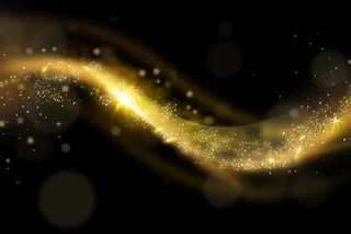 闪亮金色波浪背景风格