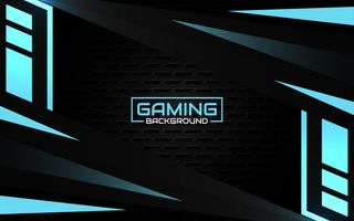 抽象的未来黑色和蓝色游戏背景