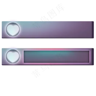 情人节深紫色文字框