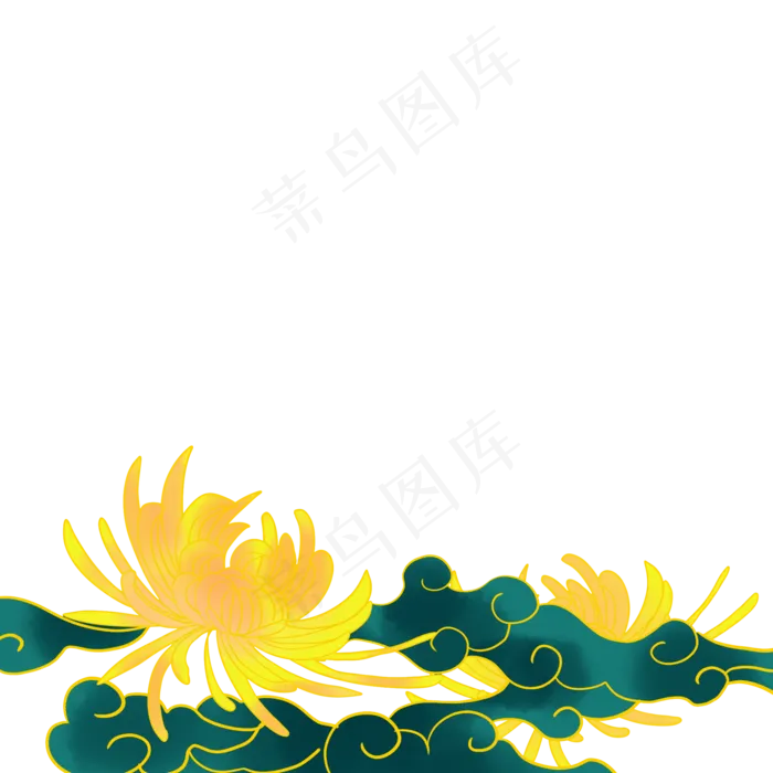 重阳节底边(2000X2000(DPI:300))psd模版下载