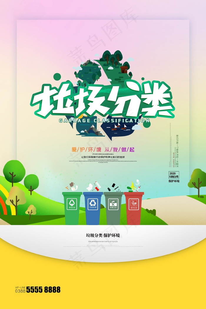 垃圾分类设计展板