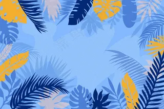 平面抽象花卉背景