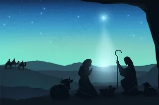 月光下的顿悟人物