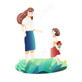 教师节学生送花素材