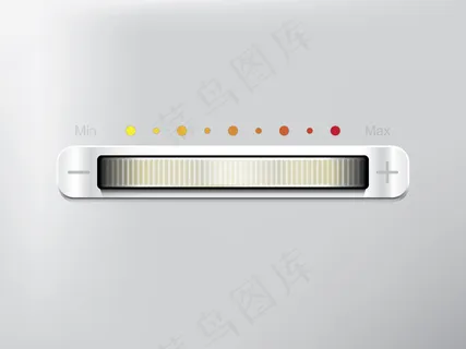 滑动条均衡器灰色背景上的白色