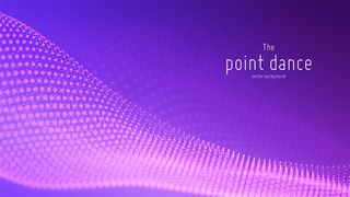 技术数字飞溅或爆炸的数据点背景。点舞波形。网络用户界面，hud元素。