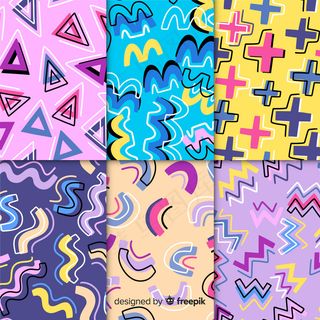 缤纷孟菲斯图案系列