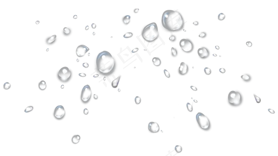 免扣透明水滴 
