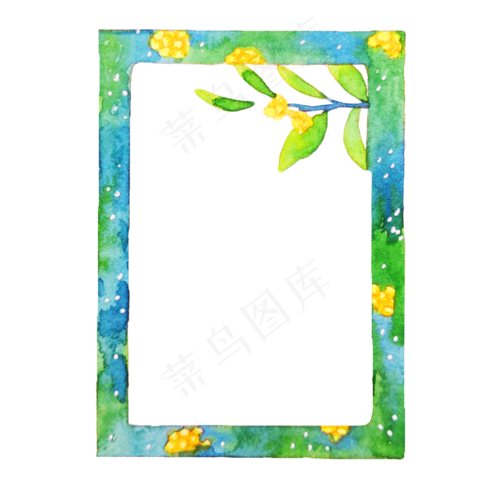 植物中秋节边框