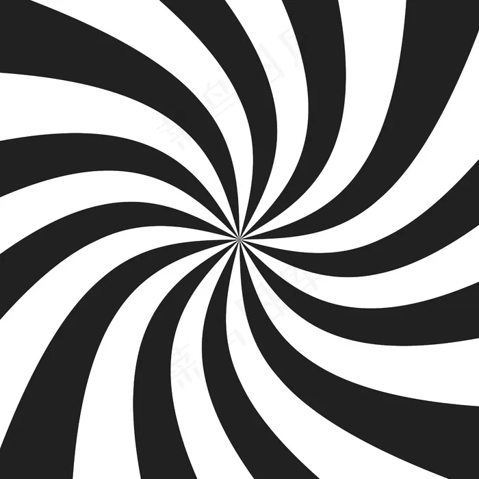 带有放射状灰色光线的迷幻螺旋。漩涡扭曲复古背景。喜剧效果插图。eps,ai矢量模版下载