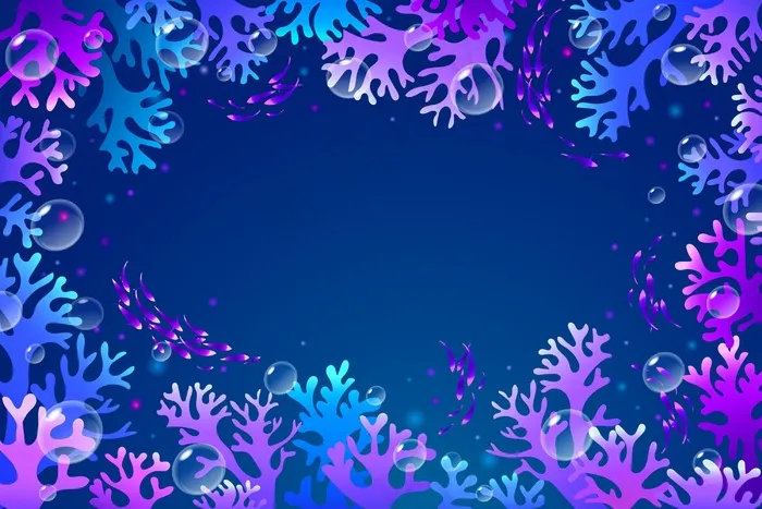 海底背景下的视频会议eps,ai矢量模版下载