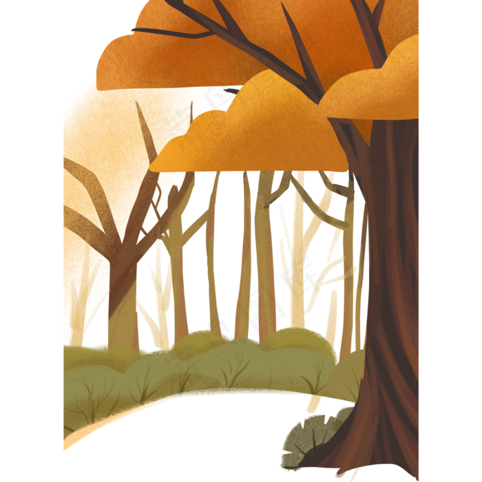 秋天植物(2000X2000(DPI:300))psd模版下载