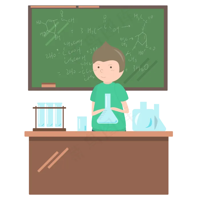 教师节卡通矢量化学老师素材(2000X2000(DPI:299))ai矢量模版下载