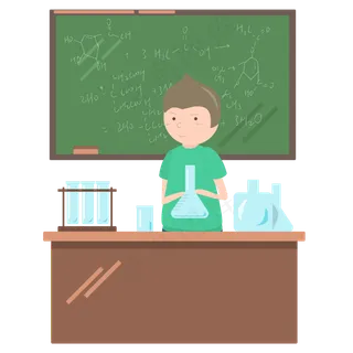 教师节卡通矢量化学老师素材