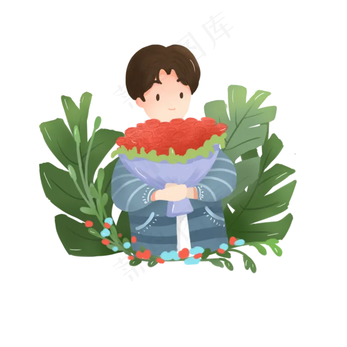 七夕情人节情侣可商用元素(2000X2000(DPI:300))psd模版下载