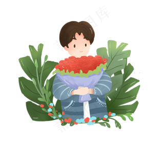 七夕情人节情侣可商用元素