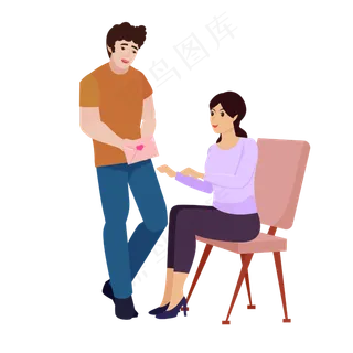 矢量手绘卡通人物