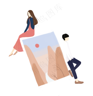 七夕情侣照片素材